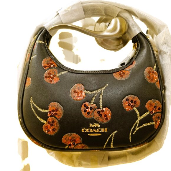 Coach Carmen Shoulder Bag with Cherry Print - Picture 6 of 6